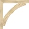 Ekena Millwork Thorton Block Rough Sawn Bracket w/ Offset Brace, Douglas Fir, 6"W x 38"D x 38"H BKT0604X38X38THR05RDF - alternate 4